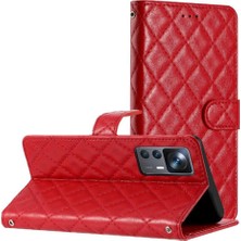 Mays Shop Xiaomi 12T Için Flip CASE/12T Pro Manyetik Folio Kart Yuvaları Tutucu Tpu Pu (Yurt Dışından)