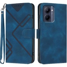 Mays Shop Kart Yuvası Standı ile Realme C33 Için Flip Case Pu Deri Manyetik Kapak (Yurt Dışından)