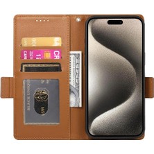 Mays Shop IPhone 15 Için Flip Case Pro Kart Yuvaları Iş Günlük Kullanım Cüzdan Flip (Yurt Dışından)