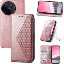 Mays Shop Realme 11 4g Standı Günlük Kullanım Için Flip Case El Kayışı Cüzdan Eşkenar Dörtgen Şekli (Yurt Dışından)