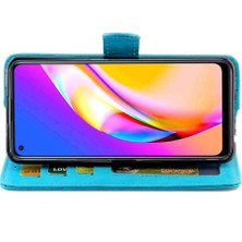 Mays Shop Oppo A94 5g Kart Tutucu Pu Deri Manyetik Kapatma Için Flip Case (Yurt Dışından)