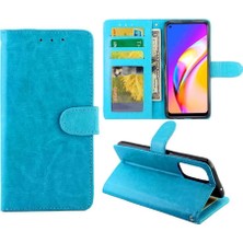 Mays Shop Oppo A94 5g Kart Tutucu Pu Deri Manyetik Kapatma Için Flip Case (Yurt Dışından)