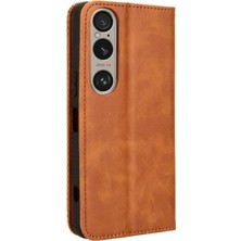 Mays Shop Sony Xperia 1 Ⅵ Manyetik Kapatma Pu Deri Cüzdan Için Kılıf (Yurt Dışından)