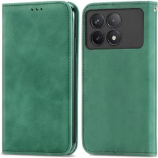 Mays Shop Xiaomi Poco F6 Pro Için Flip Case Deri Kılıf Cüzdan Basit Iş Çevirme (Yurt Dışından)