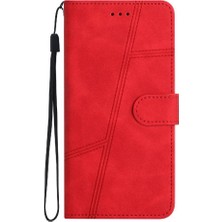 Mays Shop Xiaomi 12T Için Flip CASE/12T Pro Flip Folio Cüzdan Pu Deri Bilek Kayışı (Yurt Dışından)