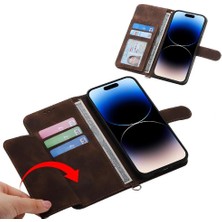 Mays Shop IPhone 16 Için Flip Case Pro Kabartmalı Bileklik Çoklu Kredi Kartı Yuvaları (Yurt Dışından)