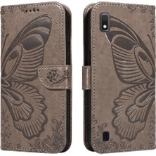 Mays Shop Samsung Galaxy A10/M10 Yüksek Kalite Deri ile Kabartmalı Flip Case (Yurt Dışından)