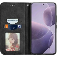 Mays Shop Xiaomi Poco F6 Pro Için Flip Case Deri Kılıf Cüzdan Basit Iş Çevirme (Yurt Dışından)