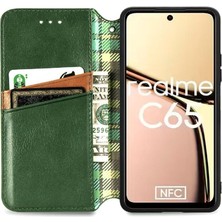 Mays Shop Realme C65 Için Flip Case Moda Tasarım Deri Kılıf Kapak Kapak Cüzdan (Yurt Dışından)