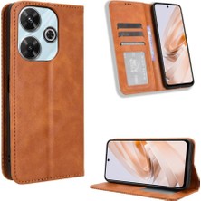 Mays Shop Xiaomi Poco M6 4g Pu Deri Manyetik Kapatma Cüzdan (Yurt Dışından)