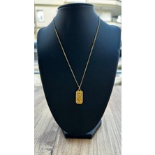 Queen Accessory Çelik Ay Vintage Kolye