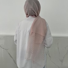 Lo'cella Ipeksi Tül Jakar Şal Pudra JSK0203