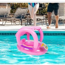 Yellow Tech Gölgelikli Bebek Simidi - Baby Float
