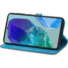 Mays Home1 Samsung Galaxy M55 Flip Kapak Için Flip Case Darbeye Deri Kılıf (Yurt Dışından)