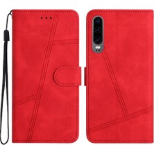 Mays Home1 Huawei P30 Tam Koruma Bilek Kayışı Için Flip Case Kart Yuvaları Tutucu Pu (Yurt Dışından)