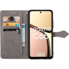 Mays Home1 Realme C65 Için Flip Case Zarif Desen Basit Iş Kapak Kılıfı (Yurt Dışından)