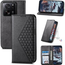 Mays Home1 Xiaomi 13T El Kayışı Eşkenar Dörtgen Şekli Günlük Kullanım Standı Cüzdan Için Flip Case (Yurt Dışından)