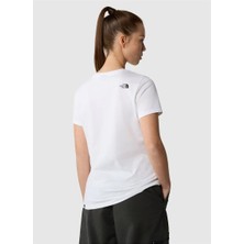 The North Face W S/S Simple Dome Slim Tee Kadın Beyaz T-Shirt