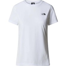 The North Face W S/S Simple Dome Slim Tee Kadın Beyaz T-Shirt