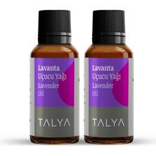 Talya Lavanta Uçucu Yağı, %100 Saf ve Doğal, Bitkisel Aromaterapi Yağı, 10 ml (2'li Paket)