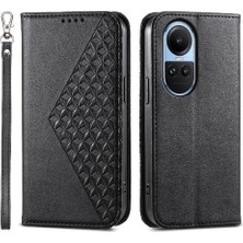 Bdt Shop Oppo Oppo 10 5g Günlük Kullanım Için Flip Case Eşkenar Dörtgen Şekli Cüzdan Standı El (Yurt Dışından)