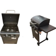 Padilon Premium Gazlı Mangal  Brülörlü Barbekü+Koruma Kılıfı 2 Li  Set