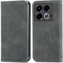 Bdt Shop Infinix Not 40 Için Flip Case Deri Kılıf Kapak Darbeye Cüzdan (Yurt Dışından)