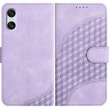 Bdt Shop Sony Xperia 10 Vı Darbeye Deri Kılıf Için Flip Case Geometrik Desen (Yurt Dışından)