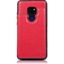 Bdt Shop Cüzdan Kılıf Huawei Mate 20 Kart Yuvaları Için Kickstand Pu Deri Çift (Yurt Dışından)