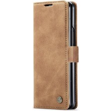 Bdt Shop Samsung Galaxy Z Için Flip Case Fold 6 5g Kılıf Kart Yuvası Kickstand Manyetik (Yurt Dışından)