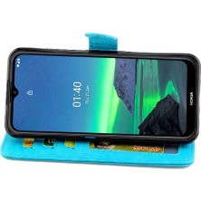 Bdt Shop Nokia 1.4 Kickstand Manyetik Kapatma Pu Deri Kart Tutucu Için Flip Case (Yurt Dışından)