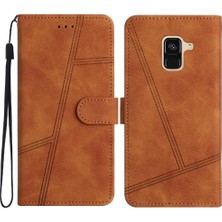 Bdt Shop Samsung Galaxy A8 Artı 2018 Tam Koruma Için Flip Case Cüzdan Pu Bilek (Yurt Dışından)