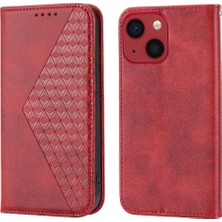 Bdt Shop IPhone 14 Için Flip Case Pro Eşkenar Dörtgen Şekli Standı Günlük Kullanım Cüzdan El Kayışı (Yurt Dışından)