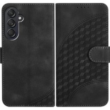 Bdt Shop Samsung Galaxy M55 Darbeye Deri Kılıf Için Flip Case Geometrik Desen (Yurt Dışından)