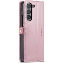 Bdt Shop Samsung Galaxy Z Için Flip Case Fold 5 5g Kickstand Kart Tutucu Manyetik (Yurt Dışından)