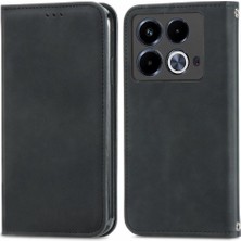 Bdt Shop Infinix Not 40 Için Flip Case Deri Kılıf Kapak Darbeye Cüzdan (Yurt Dışından)