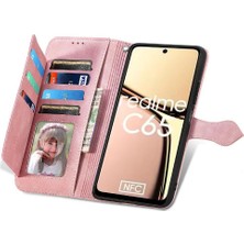 Bdt Shop Realme C65 Cüzdan Çok Renkli Çoklu Kart Yuvası Iş Çevirme Için Flip Case (Yurt Dışından)