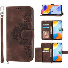 Bdt Shop Realme 10 4g Bileklik Kabartmalı Çoklu Kredi Kartı Yuvaları Için Flip Case (Yurt Dışından)