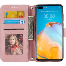 Bdt Shop Huawei P40 Pro Kickstand Pu Deri Cüzdan Kılıf Için Flip Case Darbeye (Yurt Dışından)