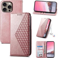 Bdt Shop IPhone 16 Pro Max Günlük Kullanım Için Flip Case El Kayışı Standı Eşkenar Dörtgen Şekli (Yurt Dışından)