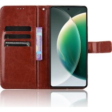 Bdt Shop Tecno Camon 30 4g Manyetik Kapak Kapak Cüzdan Kart Tutucu Için Kılıf (Yurt Dışından)