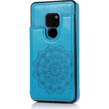 Bdt Shop Cüzdan Kart Tutucu Kılıf ile Huawei Mate 20 Desen Çiçek Pu Deri (Yurt Dışından)