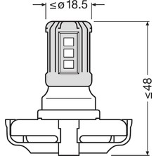 Osram PS19W LED Ampul Beyaz Işık 6000K 4 Yıl Garantili (1 Ad.)