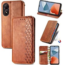 Bdt Shop Zte A34 Moda Tasarımı Zarif Iş Çevirme Kapağı Deri Flip Case (Yurt Dışından)