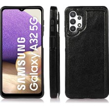 Bdt Shop Kart Pu ile Samsung Galaxy A32 5g Çift Manyetik Toka Için Cüzdan Kılıf (Yurt Dışından)