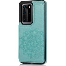 Bdt Shop Cüzdan Kart Tutucu Kılıf ile Huawei P40 Pro Pu Deri Çevirme Darbeye (Yurt Dışından)