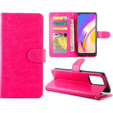 Bdt Shop Oppo A94 4g Için Flip Case Kickstand Pu Deri Kart Tutucu Darbeye (Yurt Dışından)