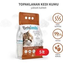 BentySandy Coffee Kahve Kokulu Topaklanan Kedi Kumu 5 Lt