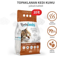 BentySandy Coffee Kahve Kokulu Topaklanan Kedi Kumu 10 Lt