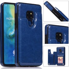 Bdt Shop Cüzdan Kılıf Huawei Mate 20 Kart Yuvaları Için Kickstand Pu Deri Çift (Yurt Dışından)